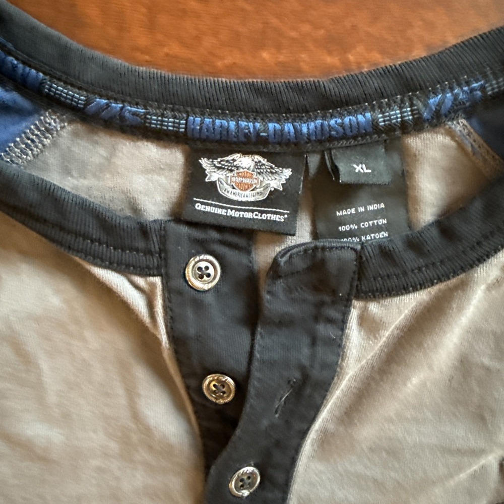 Harley-Davidson Men's 115th Anniversary Reglan Thick Cotton Size XL - Picture 4 of 11